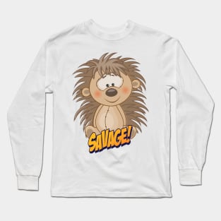 Porcupine Cute Kawaii Cartoon Long Sleeve T-Shirt